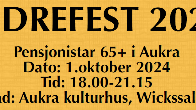 Lenkje til artikkel: Eldrefest 2024