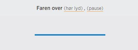 Bilde som viser signala til "Faren over" - Klikk for stort bilete